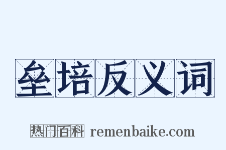 垒培反义词是什么意思的图片